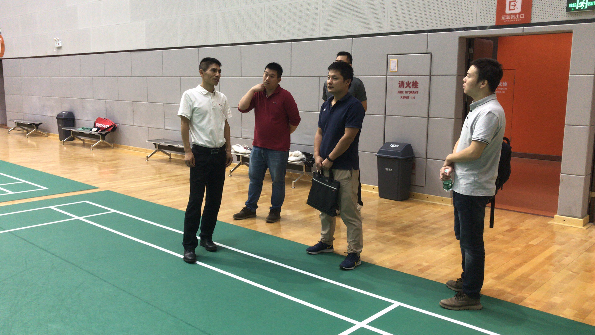 深圳市业余体校来体育中心调研