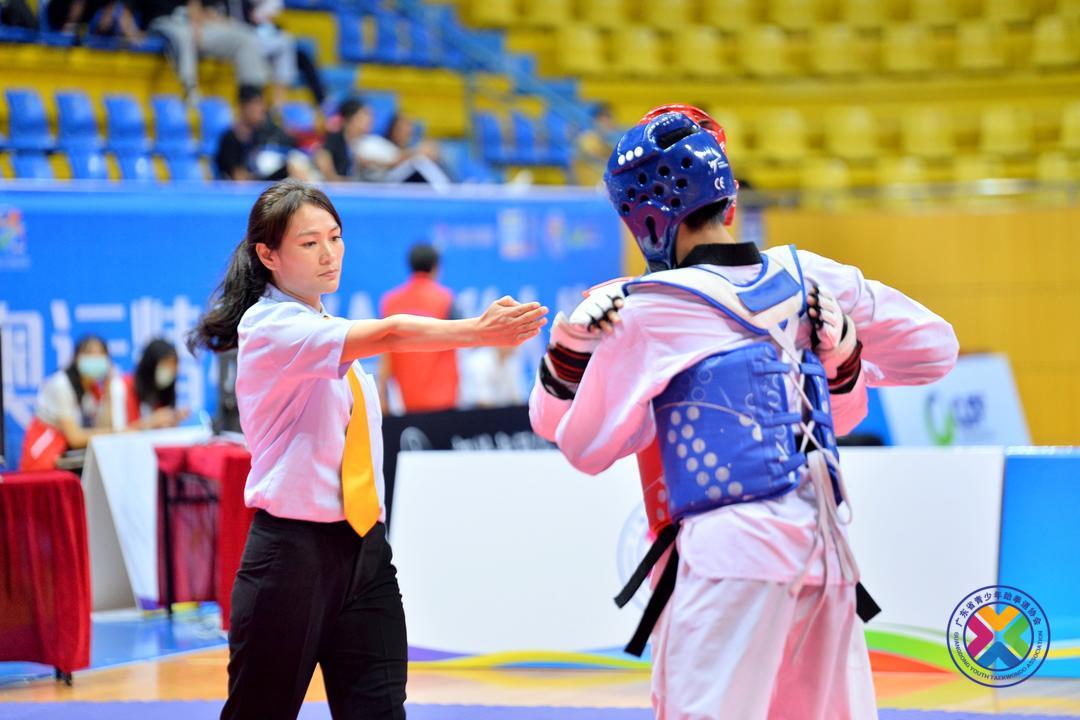 体育中心赵洋受邀执裁 2020年广东省青少年跆拳道锦标赛